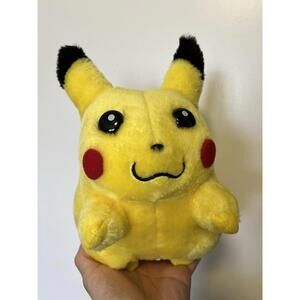 Vintage TOMY Nintendo 9" Pikachu Plush Stuffed Animal Pokemon Original